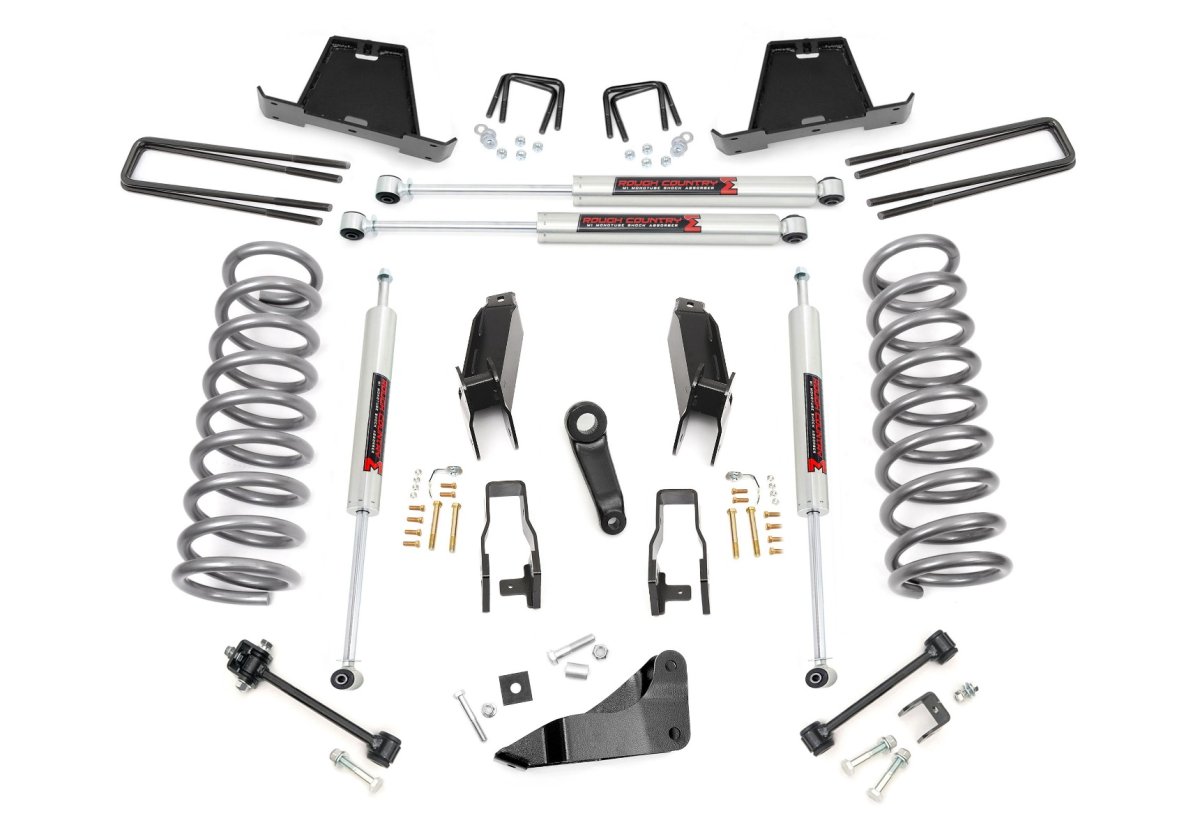 Dodge Ram 3500 Suspension Lift Kit - Rough Country - 5 Inch Lift Kit with N3 Shock Absorbers - '03-'07